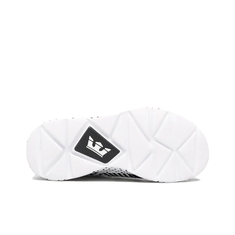 SUPRA Anti Slip Wear Resistant Low Top Casual Shoes Women's Black White-3
