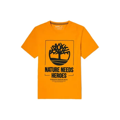 Timberland T-Shirts Men Orange
