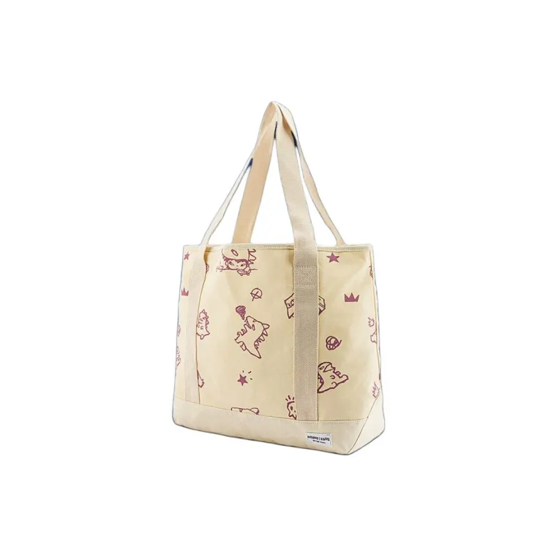 Vans Hirono Collaboration Polyester Tote Bag Shopping Bag Handbag Unisex Oat-1
