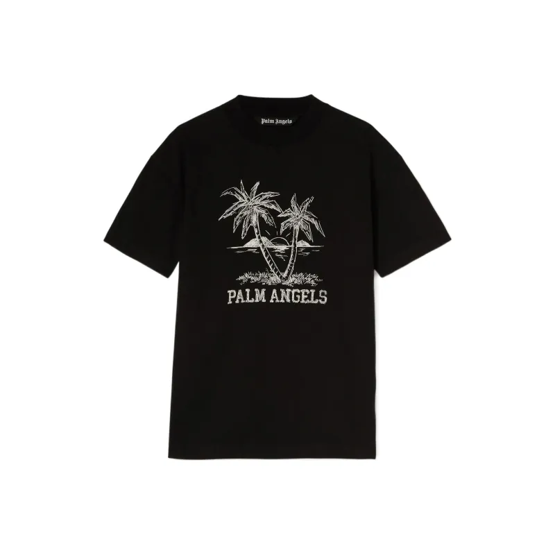 PALM ANGELS Sunset Palms T shirt-0