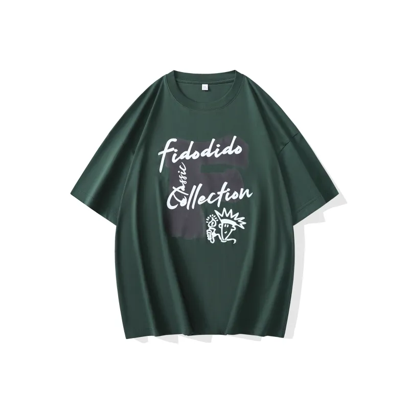 FIDO DIDO Short Sleeved T Shirts Unisex-14