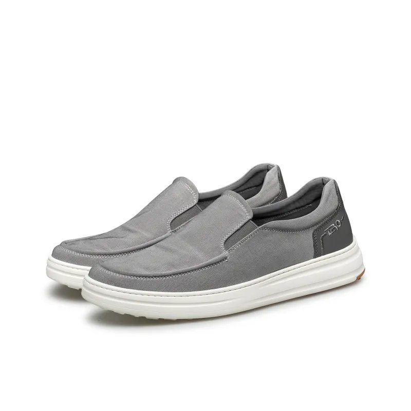 ZRO Breathable Cushioning Height Increase Low Top Casual Shoes Men's Gray-2