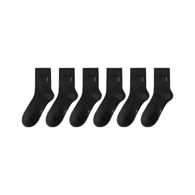 H YXIANG Mid Calf Socks Men's 6 Pack-8