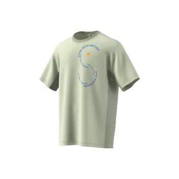 Adidas T Shirts Unisex Mystic Yellow Green