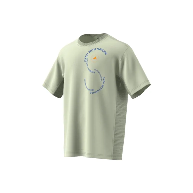 Adidas T Shirts Unisex Mystic Yellow Green-0
