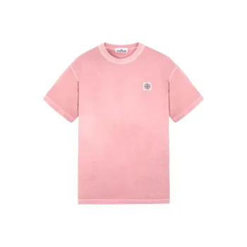 STONE ISLAND T Shirts Men Pink