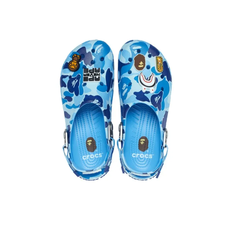Crocs Classic Clog A Bathing Ape Abc Camo Blue-2