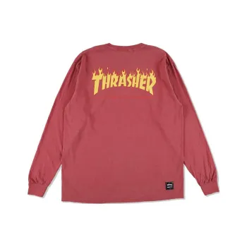 Wind And Sea X Thrasher X WIND AND SEA CO-TITLED SERIES T-Shirts Unisex Red