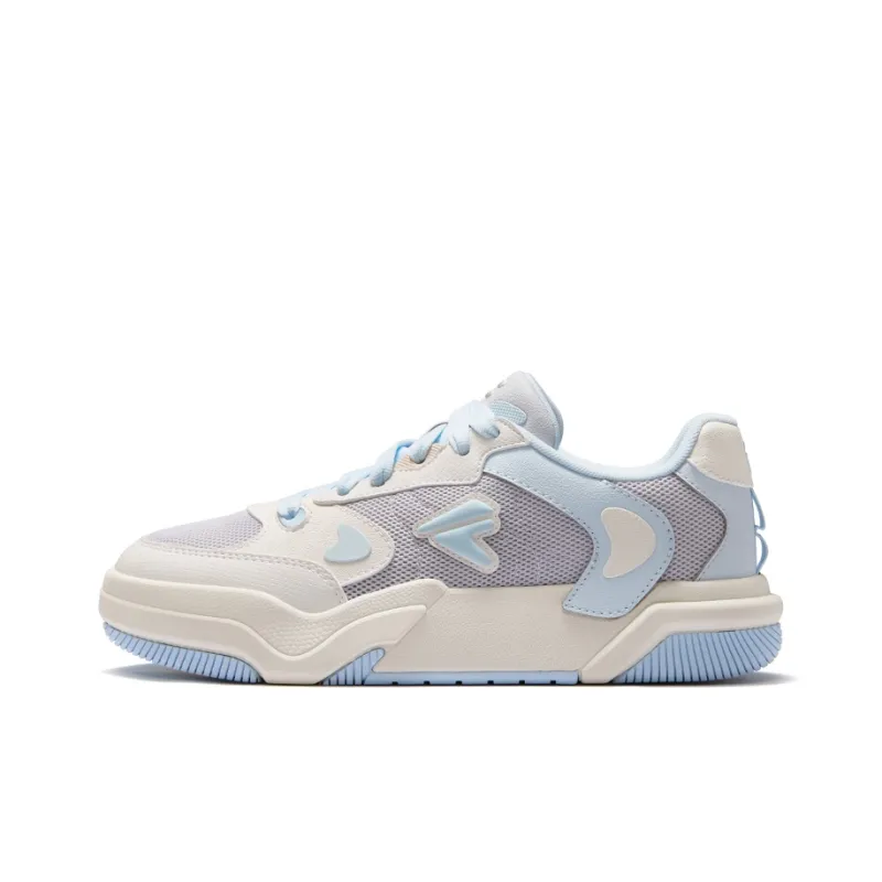 FILA FUSION Low Top Skateboard Shoes Women's Gray Blue-0