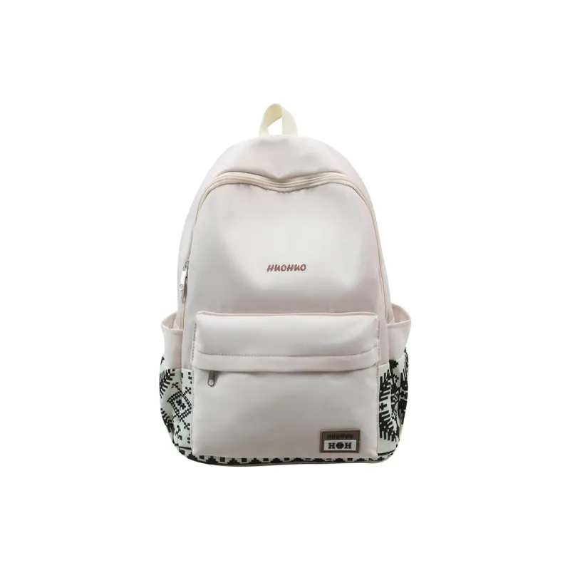 Yalu Nylon Backpack Unisex White/Gray/Black/Pink/Coffee/Green-0