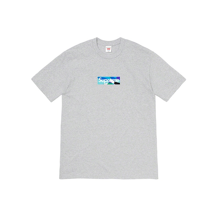 Supreme Emilio Pucci Box Logo Tee Gray/Black L - POIZON