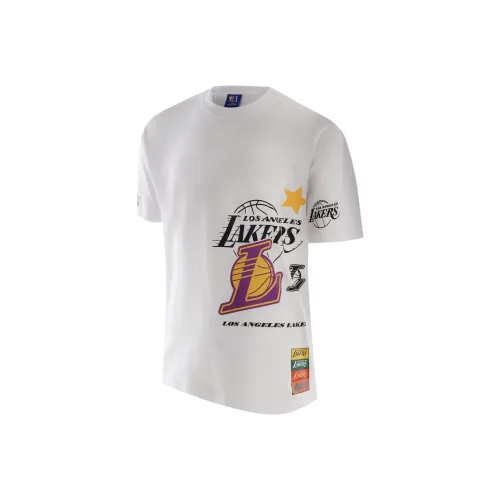 NBA Drop Shoulder Sleeve T-Shirt Unisex White