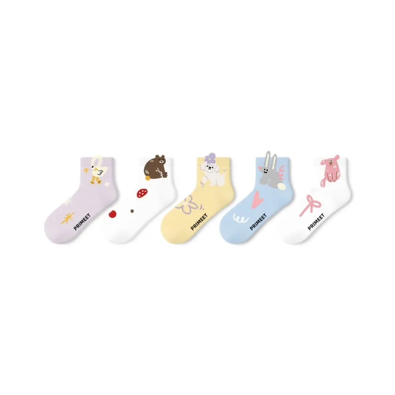 Primeet Ankle Socks Women's 5 Pack-13