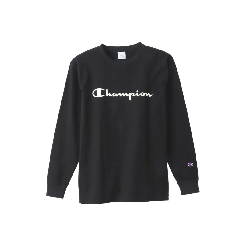 Champion Straight Long Sleeved T Shirt Japan Version Unisex-7