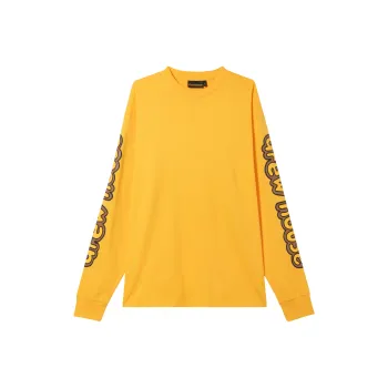 Drew House Letter Logo Series T Shirts Men Gold