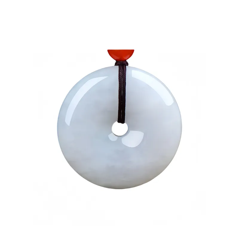 MY WORLD BEGINS AND ENDS WITH YOU Bean Type Jadeite Necklaces Unisex-0