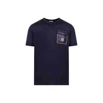 Moncler SS22 T Shirts Men Blue