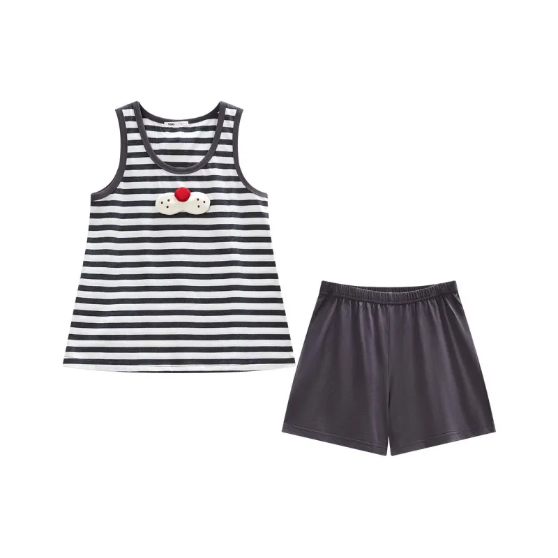 YSO Cool Cat Series Pajama Set Women's Carbon Gray-0