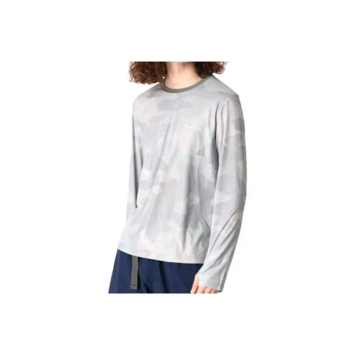 Columbia Long-Sleeved T-Shirt Men's Gray-0