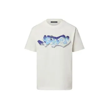 LOUIS VUITTON 3D Lv Graffiti Embroidered T Shirt