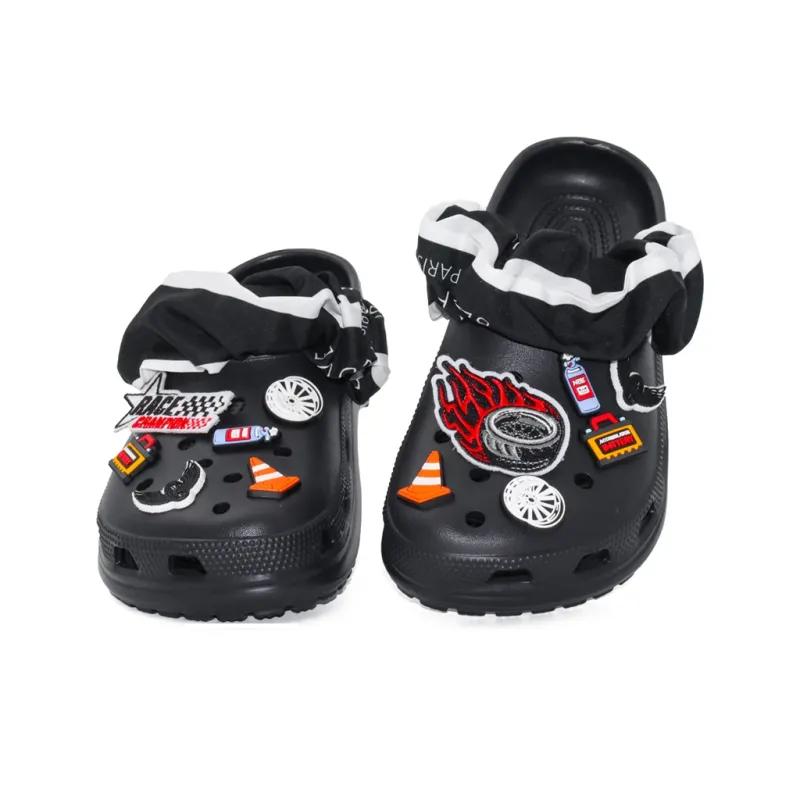 OUBT Niche Hip Hop Style, Cyber Sports Clogs Men's Black-3