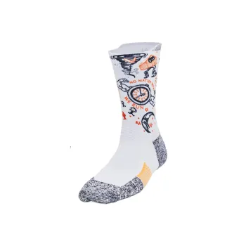 Under Armour ArmorDry Run Cushion Mid Crew Mid Calf Socks Unisex 1 Pack White/Black 102