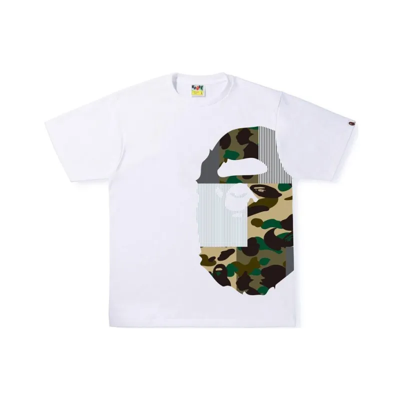 Bape Military Crazy Side Big Ape Head Tee-0