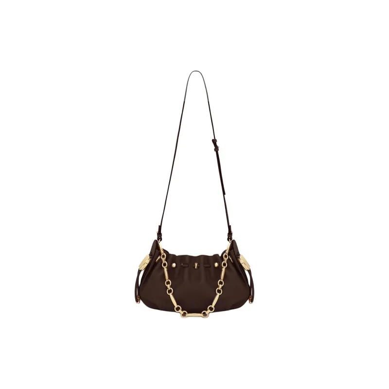 Zimmermann Cow Leather Crossbody Handbag Shoulder Bag Women's Dark Brown-3