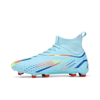 Kuding Soccer Shoes Unisex High Top Dazzling Moon/Dazzling White/Dazzle Black