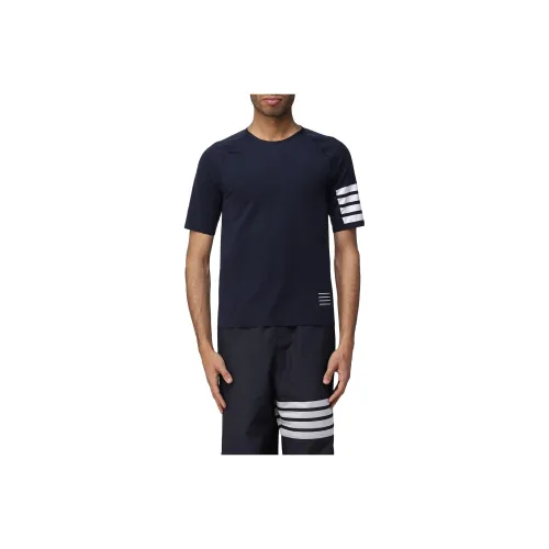 THOM BROWNE 4 Bar Striped Crewneck T Shirt