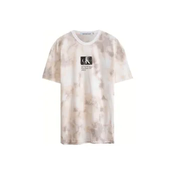 Calvin Klein T Shirts Men Light Yellow Blended
