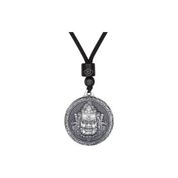 Inker Good Stone 999 Fine Silver Necklace Men's