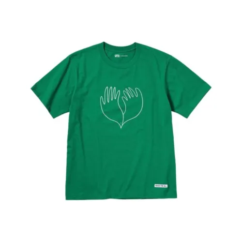 UNIQLO UNIQLO/UNIQLO Peace For All Series T-Shirts Unisex Green