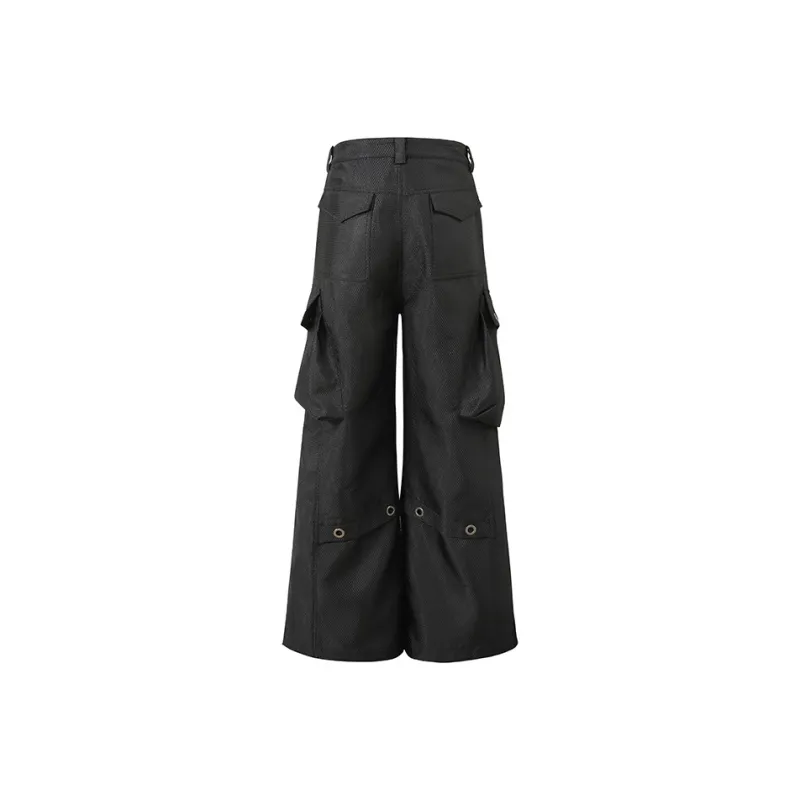 REMODUTION Casual Pants Unisex Black-1