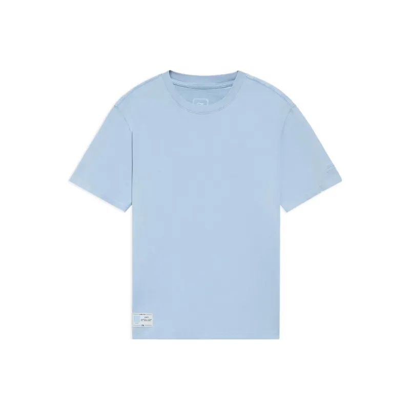 LiNing China Color Collection T Shirt Men's Mist Blue-0