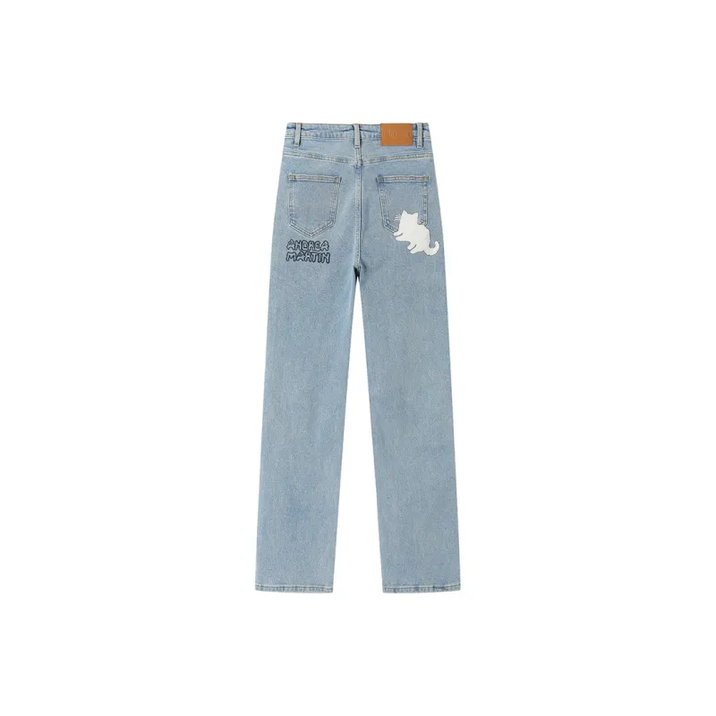 ANDREA MARTIN Jeans Women's Blue-1