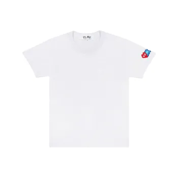 CDG Play Double Heart T Shirt