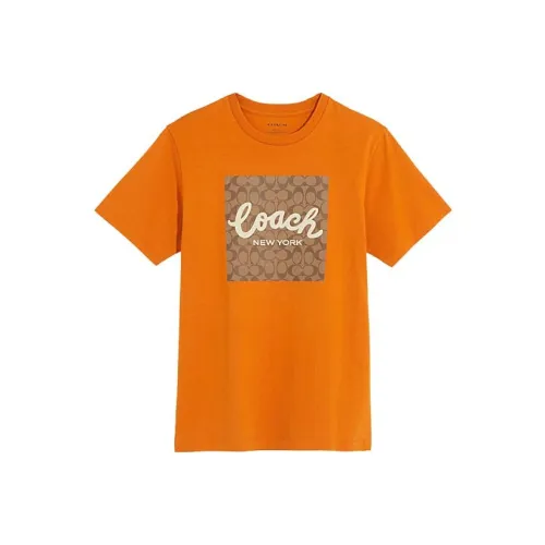 COACH T Shirts Men Orange