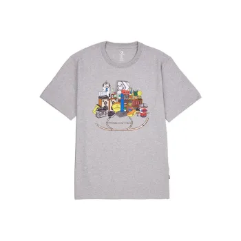 Converse T Shirts Men Gray