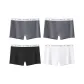 M1746-D Set-Sports Boxer-Dark Gray+Dark Gray+Black+White (4 Pack)