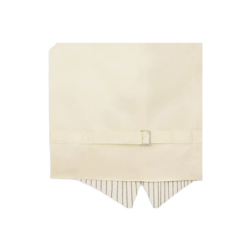 CELINE Vest In Striped Wool Gabardine-4
