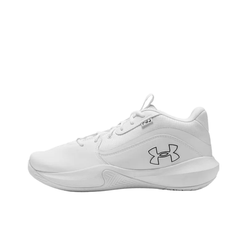 Under Armour Lockdown 7 Low Top Basketball Shoes Unisex White-0