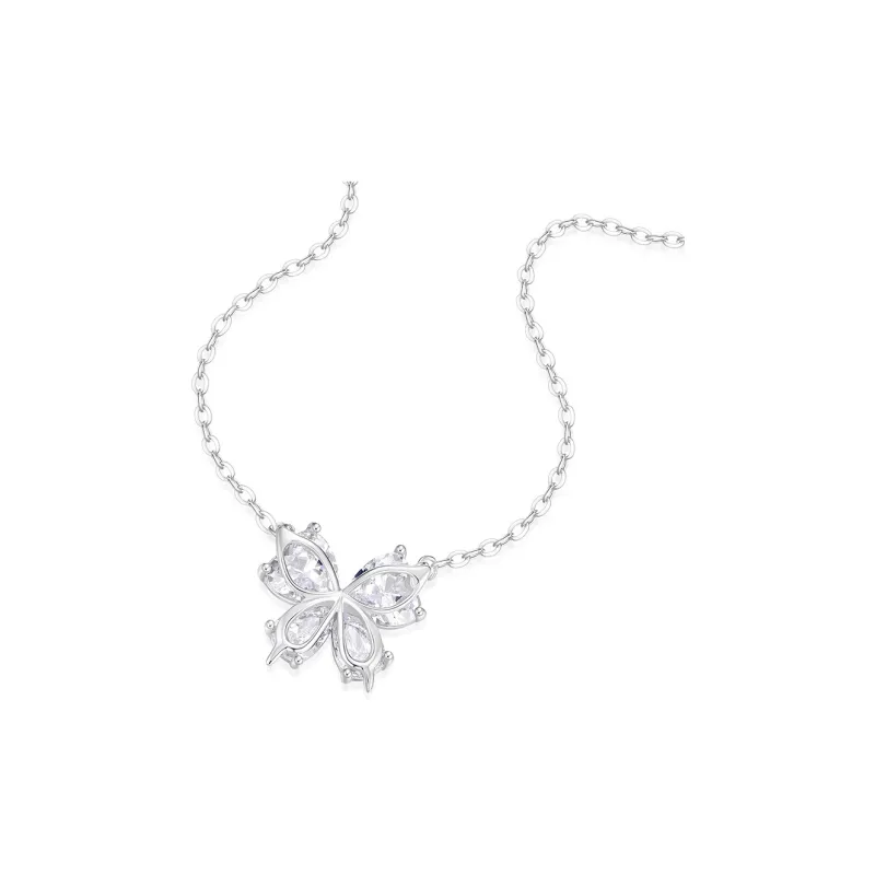 KADER Shimmering Butterfly Dance Series 925 Sterling Silver Necklaces Women's-1