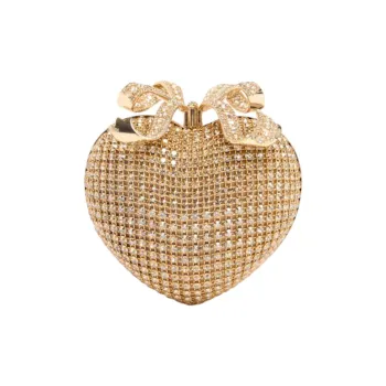 Self portrait Polyester Heart Shaped Bag Shoulder Bag Women's Gold