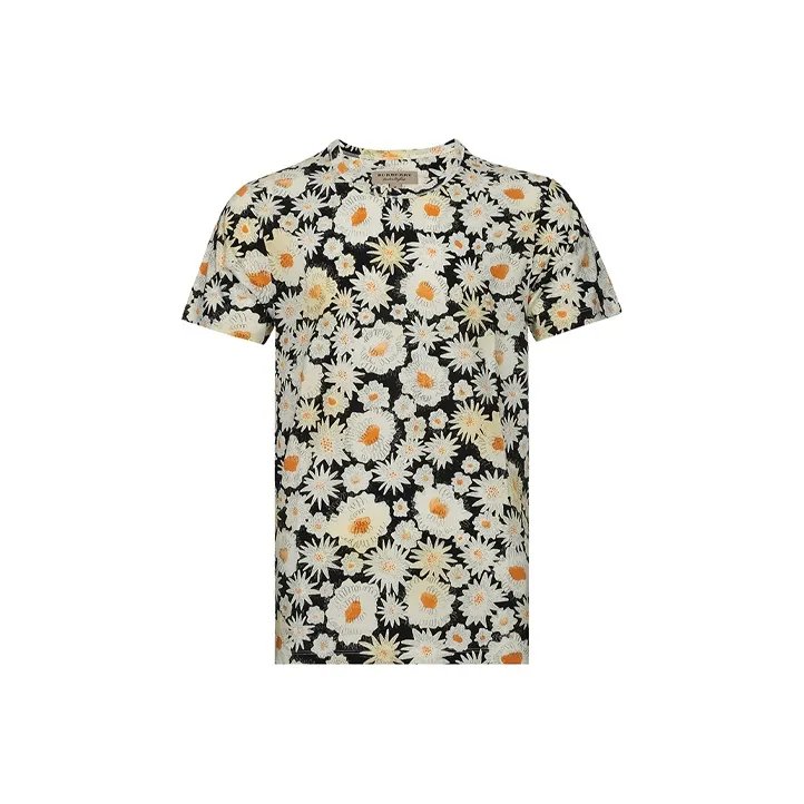 Burberry T-Shirts Men Navy Blue-0
