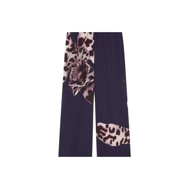 DRIES VAN NOTEN Graphic print Trousers-4
