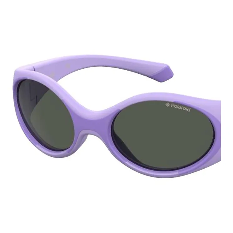 Polaroid Subject To Official Website Oval Sunglasses Unisex Purple-1