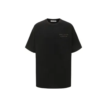 GALLIANO LANDOR FW21 Straight Elbow Length Sleeved T Shirt Unisex Black