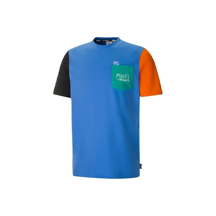 PUMA x Mr Doodle T Shirt Men's Blue-0