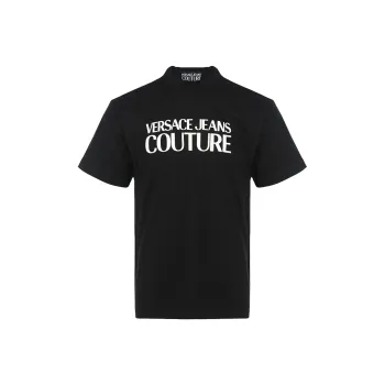 VERSACE JEANS COUTURE T Shirts Men Carbon Black